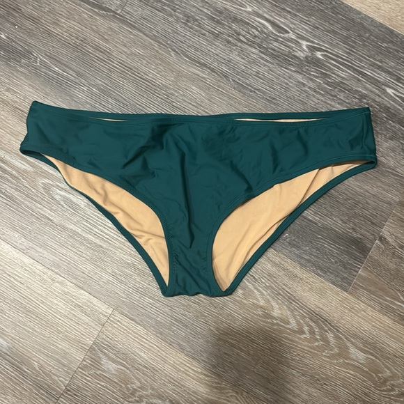 NWT J. Crew dark green blue teal swim bikini bottoms XXL - Picture 3 of 7